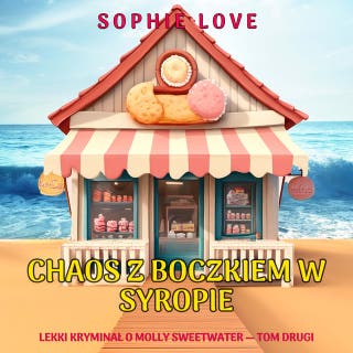 Chaos z boczkiem w syropie (Lekki kryminał o Molly Sweetwater — Tom drugi) – okładka audiobooka, autor Sophie Love