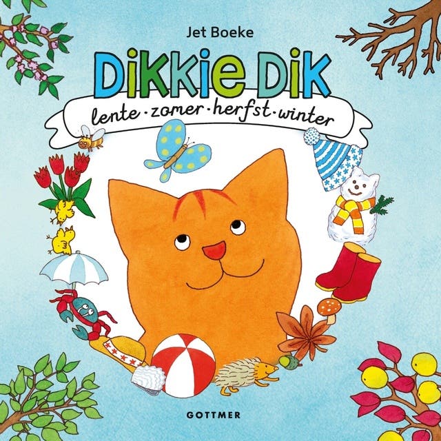 Lente, zomer, herfst en winter – omslag van het luisterboek van Jet Boeke