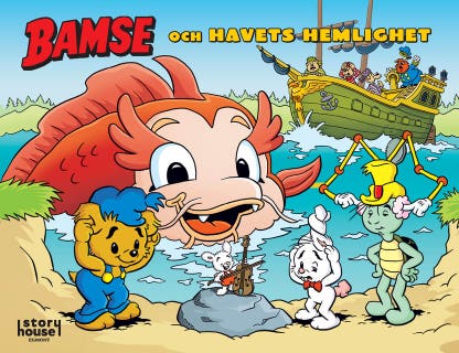 Bamse och havets hemlighet (läs & lyssna) – omslag till ljudboken av Calle Marthin,Katarina Oldenburg,Mikael Syrén