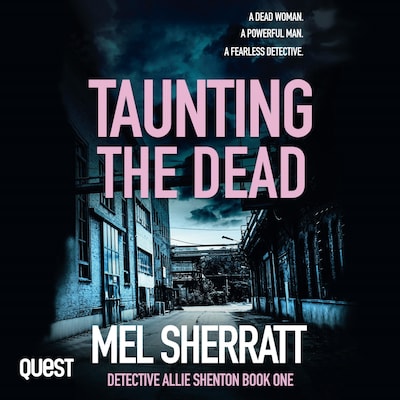 Taunting the Dead – omslag til lydbogen af Mel Sherratt