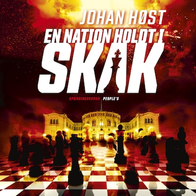 En nation holdt i skak – omslag til lydbogen af Johan Høst