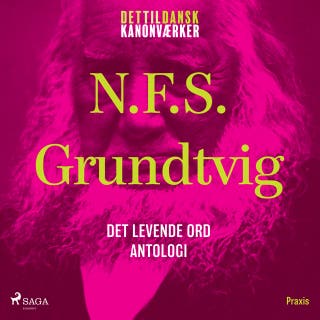 Det levende ord - en antologi. Et kanonværk – omslag til lydbogen af N.F.S. Grundtvig