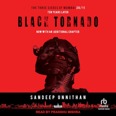 Black Tornado – omslag til lydbogen af Sandeep Unnithan