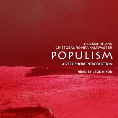 Populism – omslag til lydbogen af Cas Mudde, Cristobal Rovira Kaltwasser