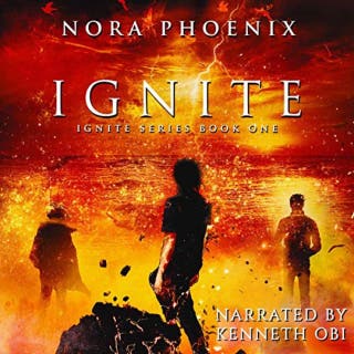 Ignite: A Dystopian Slow Burn MMM Romance – omslag till ljudboken av Nora Phoenix