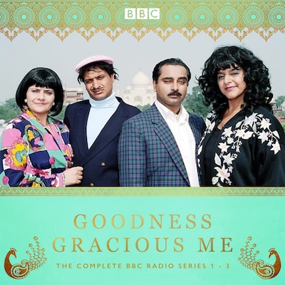Goodness Gracious Me – omslag til lydbogen af Sanjeev Bhaskar, Meera Syal, Anil Gupta