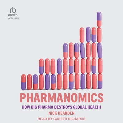 Pharmanomics – omslag til lydbogen af Nick Dearden