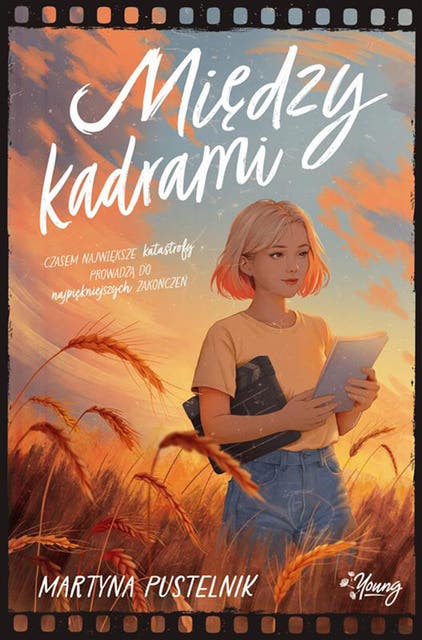 Między kadrami – okładka audiobooka, autor Martyna Pustelnik