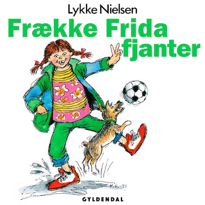 Frække Frida fjanter – omslag til lydbogen af Lykke Nielsen