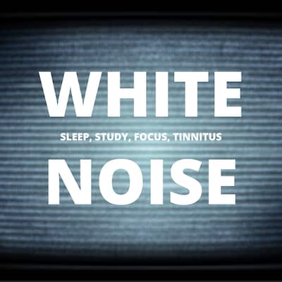 White Noise - Sleep, Study, Focus, Tinnitus – omslag til lydbogen af White Noise Laboratory, Marisa Sheldon