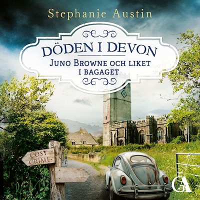 Juno Browne och liket i bagaget – omslag till ljudboken av Stephanie Austin