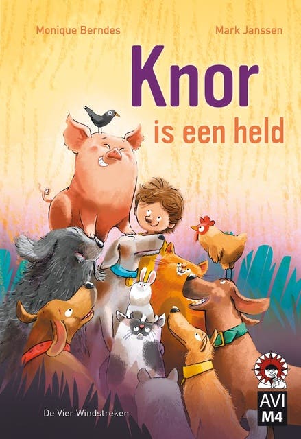 Knor is een held – omslag van het luisterboek van Monique Berndes