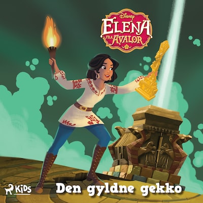 Elena fra Avalor - Den gyldne gekko – omslag til lydbogen af Disney