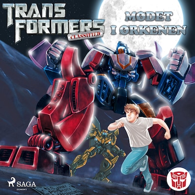 Transformers - Classified 1 - Mødet i ørkenen – omslag til lydbogen af Jason Fry, Ryder Windham