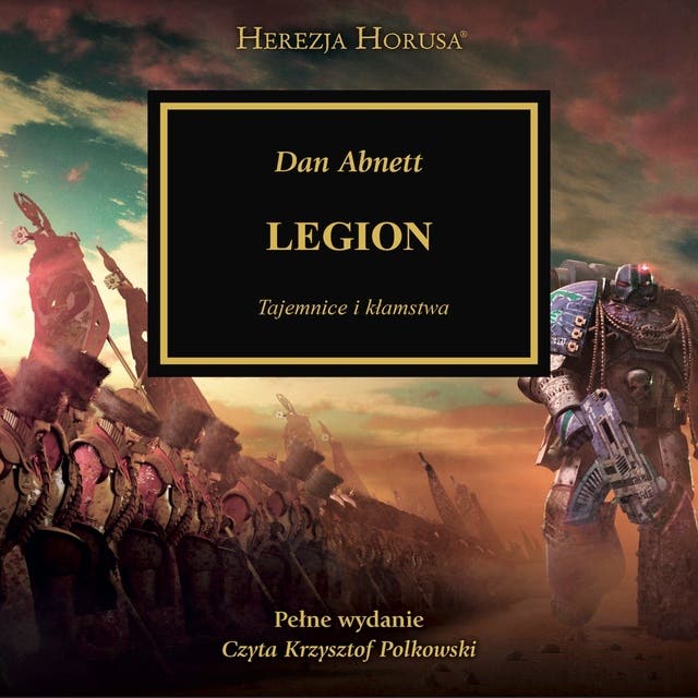 Legion – okładka audiobooka, autor Dan Abnett