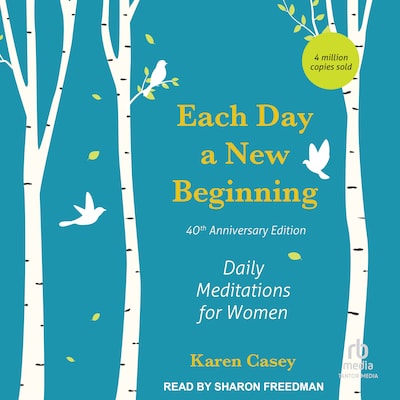 Each Day a New Beginning – omslag til lydbogen af Karen Casey