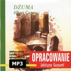 Albert Camus Dżuma-opracowanie – okładka audiobooka, autor Andrzej I. Kordela