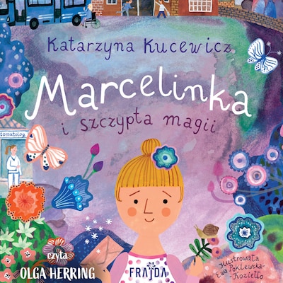 Marcelinka i szczypta magii – okładka audiobooka, autor Katarzyna Kucewicz