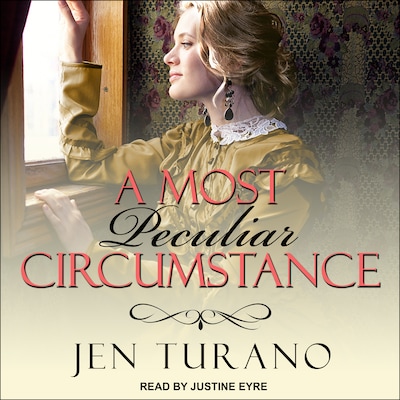 A Most Peculiar Circumstance – omslag til lydbogen af Jen Turano