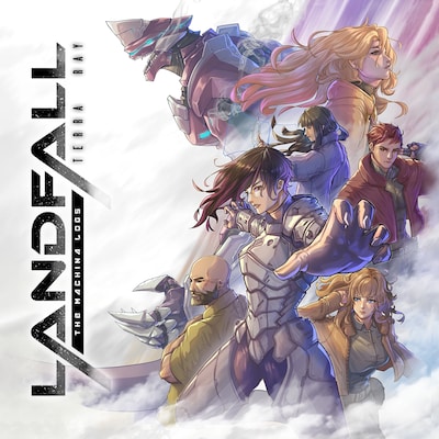 The Machina Logs: Landfall – omslag til lydbogen af Terra Ray