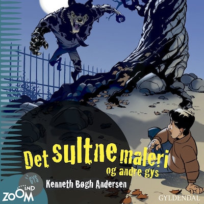 Det sultne maleri – omslag til lydbogen af Kenneth Bøgh Andersen