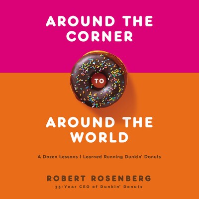 Around the Corner to Around the World – omslag van het luisterboek van Robert Rosenberg
