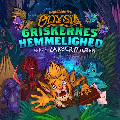 Legender fra Odysïa 1 - Griskernes hemmelighed – omslag til lydbogen af Lakserytteren