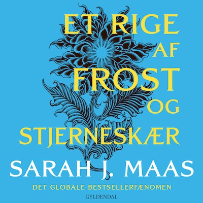 Et rige af frost og stjerneskær – omslag til lydbogen af Sarah J. Maas