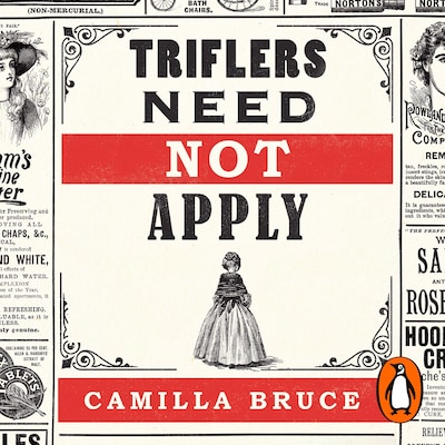 Triflers Need Not Apply – omslag til lydbogen af Camilla Bruce