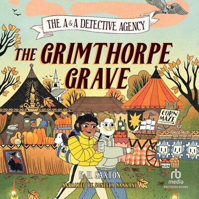 The Grimthorpe Grave – omslag til lydbogen af K.H. Saxton