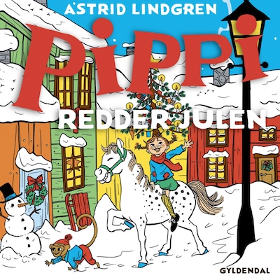 Pippi redder julen – omslag til lydbogen af Astrid Lindgren