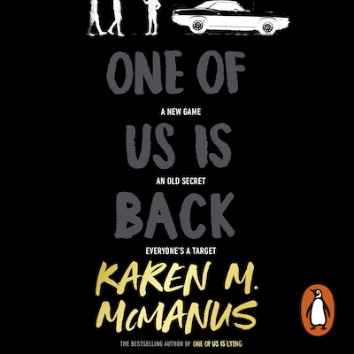 One of Us Is Back – omslag til lydbogen af Karen M. McManus