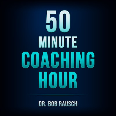 The 50 Minute Coaching Hour – omslag van het luisterboek van Dr. Bob Rausch