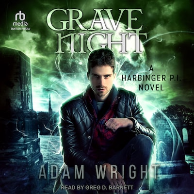 Grave Night – omslag til lydbogen af Adam Wright