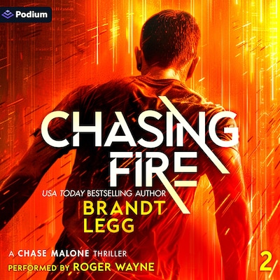 Chasing Fire – omslag til lydbogen af Brandt Legg