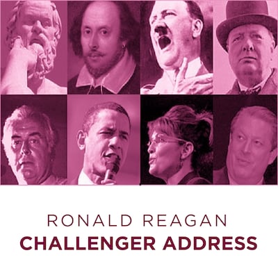 Ronald Reagan Challenger Address – omslag til lydbogen af Ronald Reagan