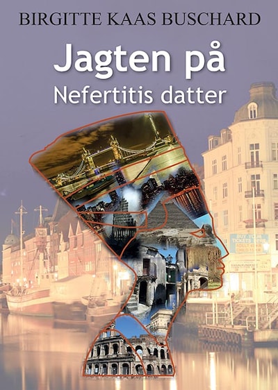 Jagten på Nefertitis datter – omslag til lydbogen af Birgitte Kaas Buschard