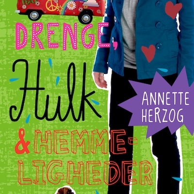 Drenge, hulk og hemmeligheder. Drenge & ... 4 – omslag til lydbogen af Annette Herzog