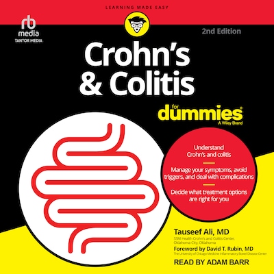 Crohn’s and Colitis For Dummies, 2nd Edition – omslag til lydbogen af Tauseef Ali, MD