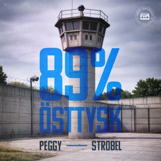 89% östtysk – omslag till ljudboken av Peggy Strobel,