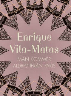 Man kommer aldrig ifrån Paris – omslag till ljudboken av Enrique Vila-Matas