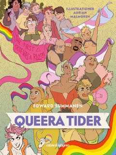 Queera tider – omslag till ljudboken av Edward Summanen