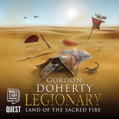 Legionary: Land of the Sacred Fire – omslag til lydbogen af Gordon Doherty