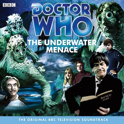 Doctor Who: The Underwater Menace (TV Soundtrack) – omslag til lydbogen af Geoffrey Orme
