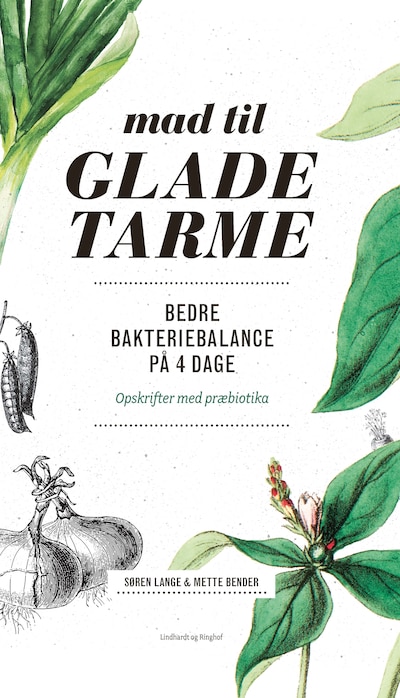 Mad til glade tarme – omslag til lydbogen af Søren Lange, Mette Bender