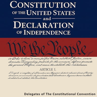 The Constitution of the United States and The Declaration of Independence – omslag til lydbogen af Delegates of the Constitutional Convention