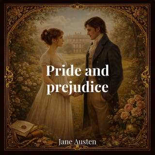 Pride and prejudice – omslag van het luisterboek van Jane Austen