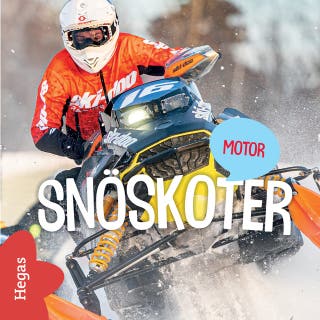 Snöskoter – omslag till ljudboken av Emelie Olofsson