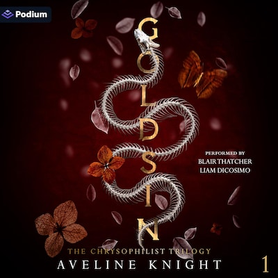Goldsin – omslag til lydbogen af Aveline Knight