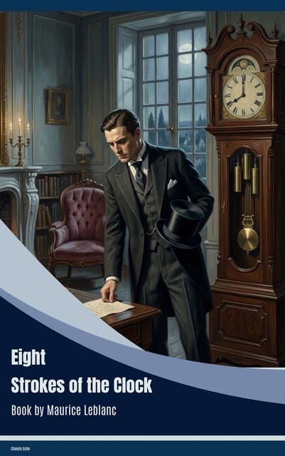 Eight Strokes of the Clock – omslag til lydbogen af Maurice Leblanc